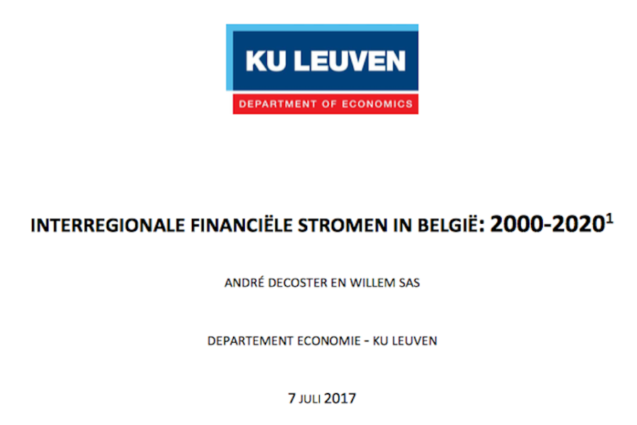 Vlaamse groei vertaalt zich in nog grotere noord-zuid-transfers