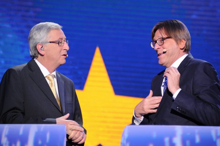 Jean-Claude Juncker en Guy Verhofstadt