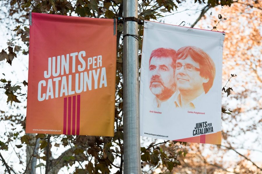 Jordi Sanchez en Carles Puigdemont (Junts Per Catalunya).