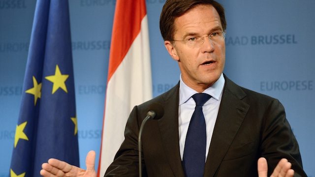 Nederlands minister-president Mark Rutte