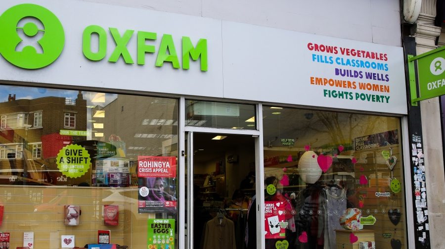 Oxfamwinkel in Groot-Brittannië.