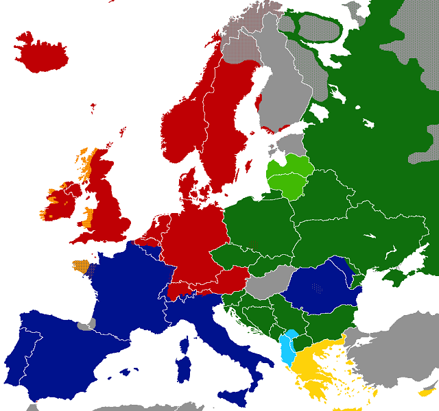 Indo-Europese talen gesproken in Europa