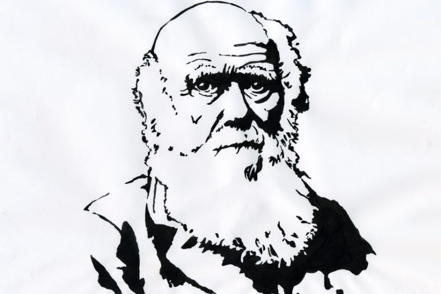 Charles Darwin, vader van de evolutionaire biologie.