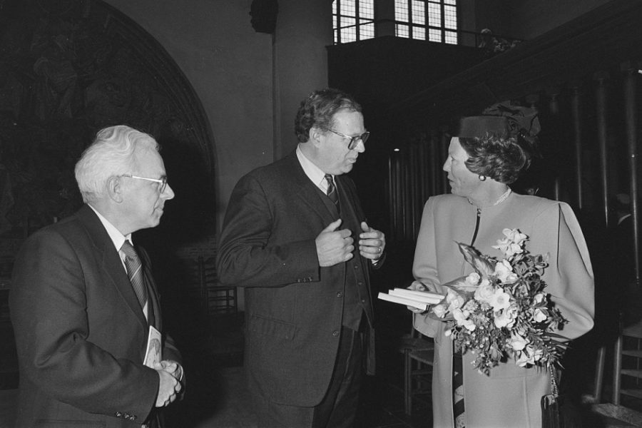 Strengholt, Wesseling en koningin Beatrix in 1987.