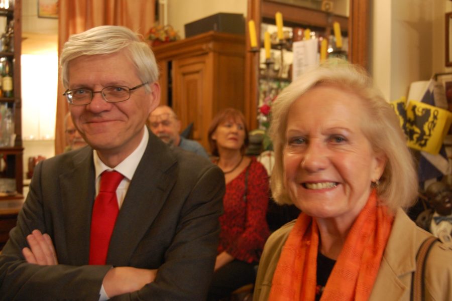 Jozef Ostyn, Brussels Vicegouverneur en voormalig Kabinetschef van CD&V-politica
Brigitte Grouwels (rechts) tijdens de viering 20 jaar Vlaams Huis