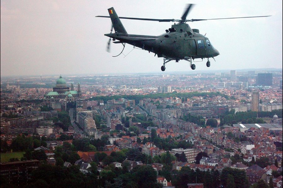 Een Agusta boven Brussel