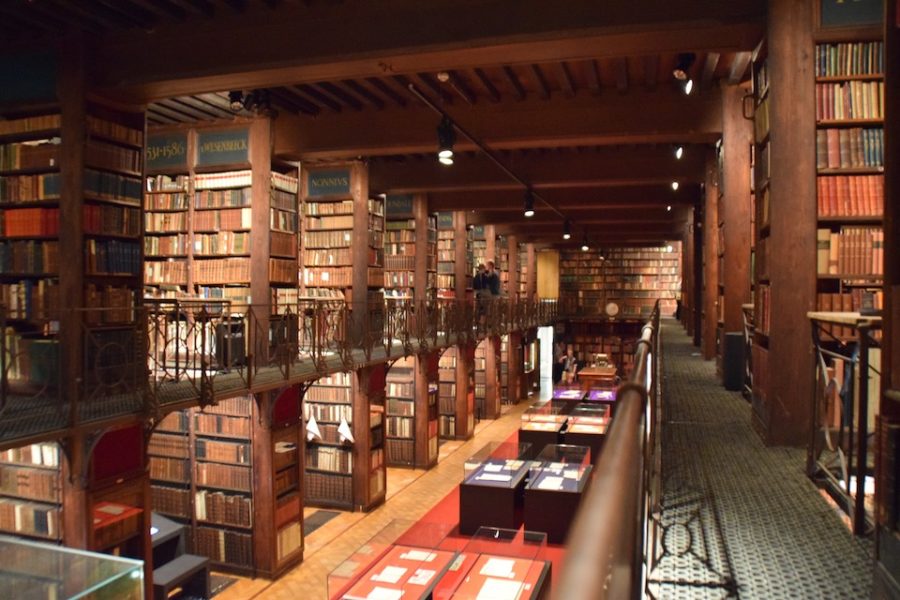 De Nottebohmzaal van de Erfgoedbibliotheek Conscience in Antwerpen.