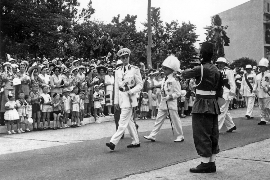 Koning Boudewijn I op bezoek in Congo, 24 mei 1965.