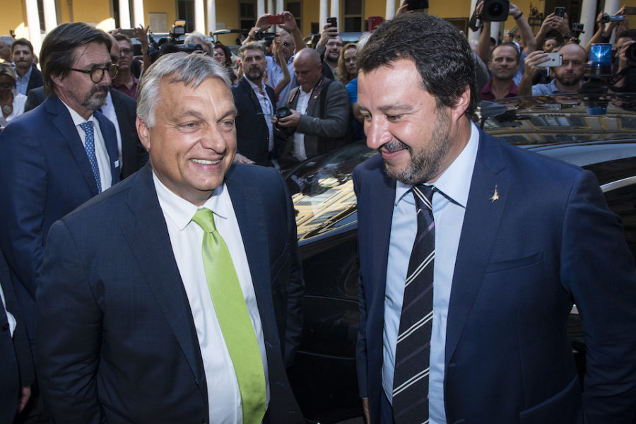 Viktor Orbán en Matteo Salvini: kingmakers van een nieuwe rechtse,
eurosceptische fractie in het Europees Parlement?
