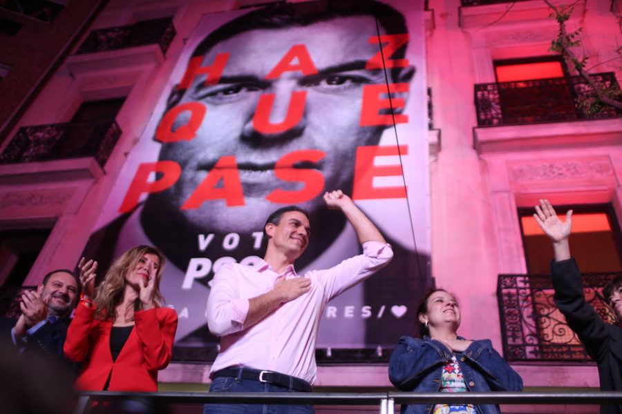 Pedro Sánchez (PSOE): hij kan een regering vormen mét, maar ook zonder de
Catalaanse independentisten