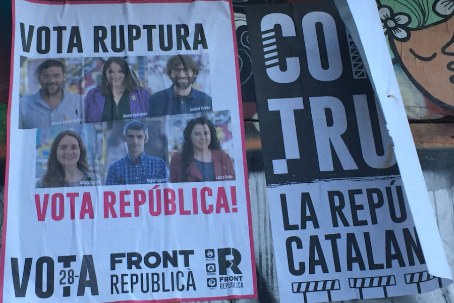
Het links-radicale Front Republicà zou weleens voor een verrassing kunnen zorgen
op 28 april.