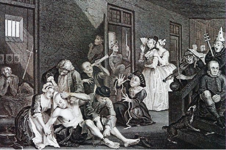 Bedlam (William Hogarth, 1733)