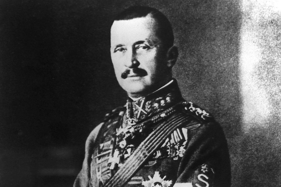 Maarschalk Carl Gustaf Mannerheim stond aan de wieg van het onafhankelijke
Finland.
