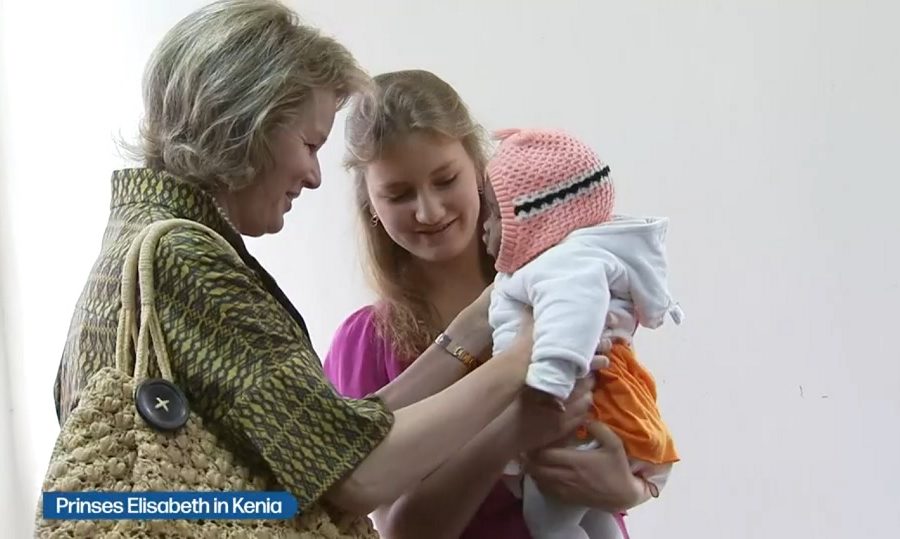 Prinses Elisabeth en koningin Mathilde in Kenia