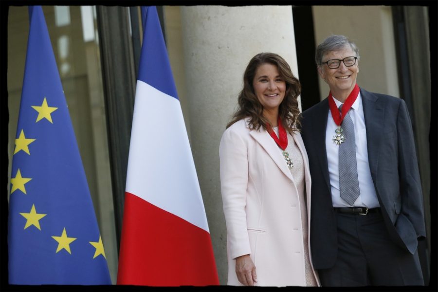 Bill en Melinda Gates ontvingen in 2017 het Légion d’Honneur