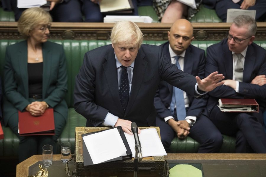 Boris Johnson tijdens het brexit-debat in Westminster UK Parliament/Jessica
Taylor

Reporters / Photoshot