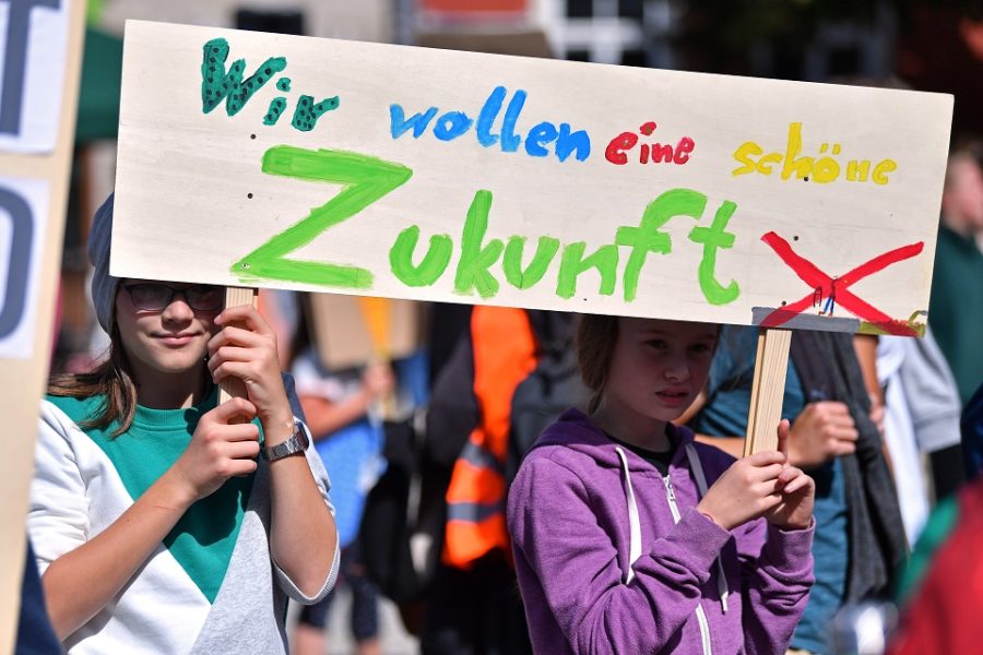 Een ‘Fridays for Future’-betoging in Weimar