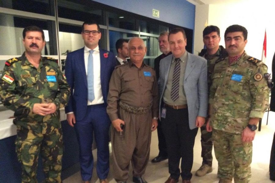 Ontvangst van Peshmerga strijders in het Europees Parlement tijdens de oorlog
met IS.