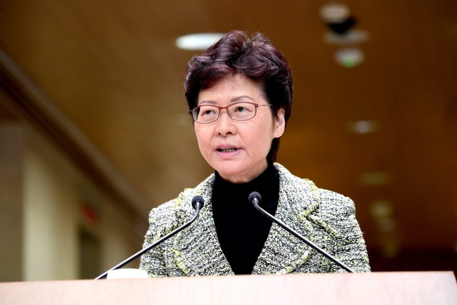 Carrie Lam, Chief Executive van Hongkong
