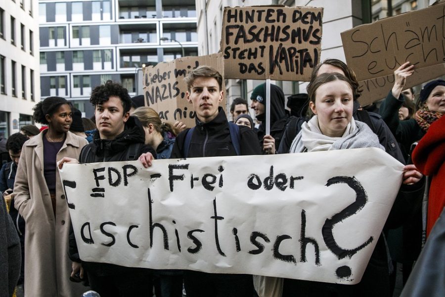 Betoging tegen de FDP