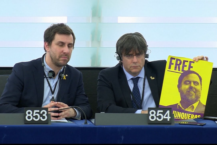 Toni Comín and Carles Puigdemont, not welcome in Greens/EFA group in European
Parliament
