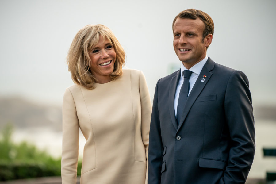 Emmanuel Macron en zijn vrouw Brigitte