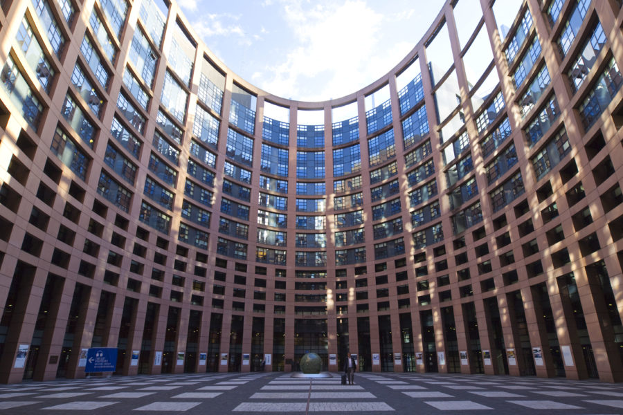 Het Europees Parlement in Straatsburg