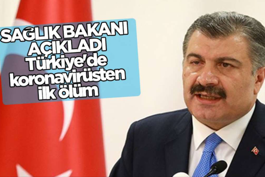 ‘De minister van Volksgezondheid maakt bekend: de eerste corona-dode in
Turkije.’