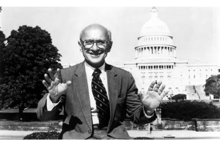 Milton Friedman in het zonnetje