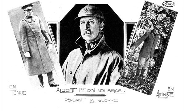 Koning Albert I tijdens de Eerste Wereldoorlog