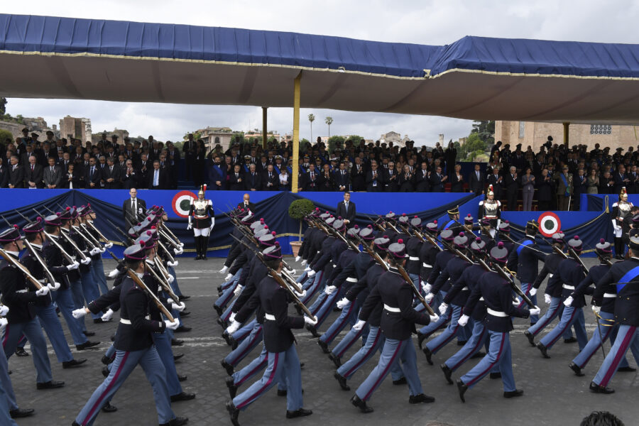 Militaire parade op 2 juni, Dag van de Republiek in Italië