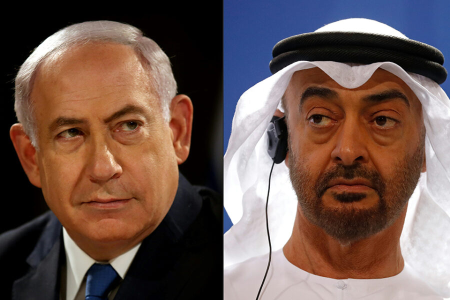 De Verenigde Arabische Emiraten hebben een zogenaamd vredesakkoord gesloten met
Israël. Deels proberen ze zo een front te vormen tegen Iran. Voor de Palestijnen
en de tweestatenoplossing is dit geen goed nieuws.