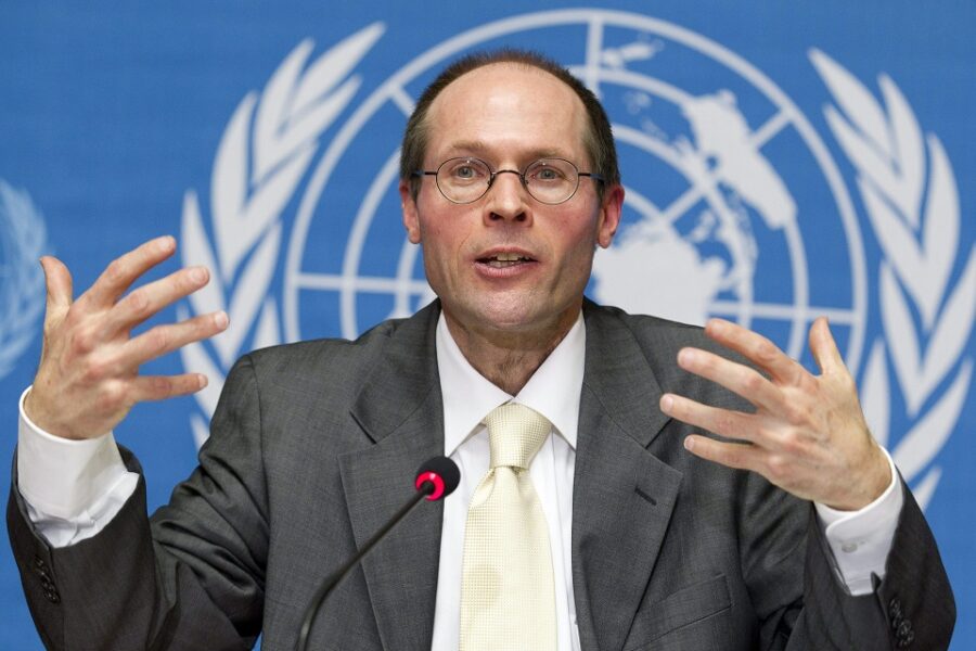 Olivier De Schutter toen hij Speciaal Rapporteur was voor de VN (Foto: 2011)