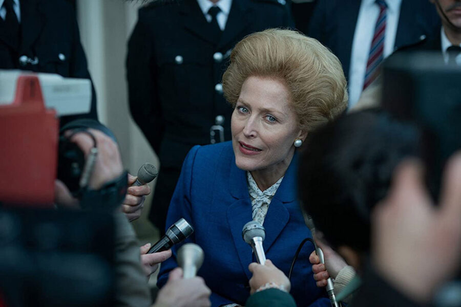 ‘The Crown’ bracht ook een andere vrouw plots opnieuw voor het voetlicht:
Margaret Thatcher (vertolkt door Gillian Anderson).