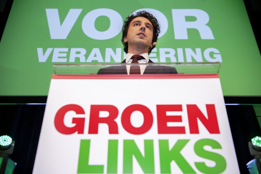 Ondanks de inzet van Jesse ‘Jessias’ Klaver doet de partij GroenLinks het in
Nederland niet zo goed.