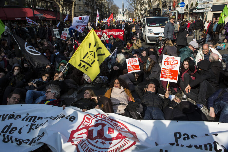Betoging van het CCIF in Parijs