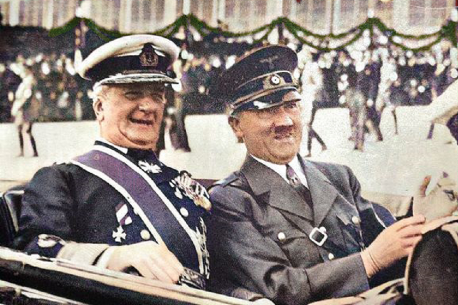 Horthy en Hitler in 1938