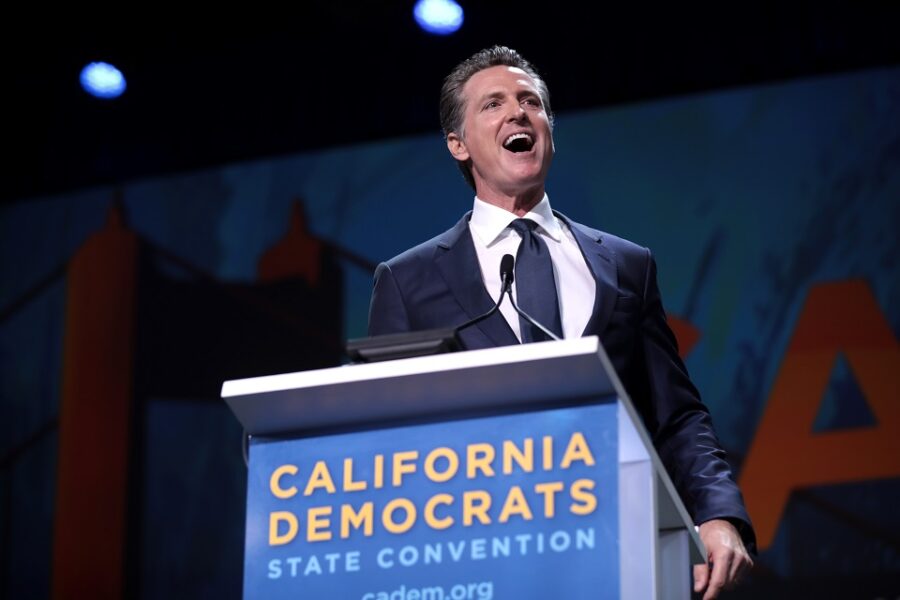 Gavin Newsom, de gouverneur van Californië, zit in slechte papieren. Zijn
‘afzettingsverkiezing’ wordt in elk geval een dure zaak.