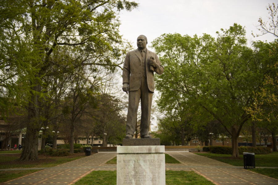 Standbeeld van Martin Luther King, Jr. in Birmingham, Alabama.