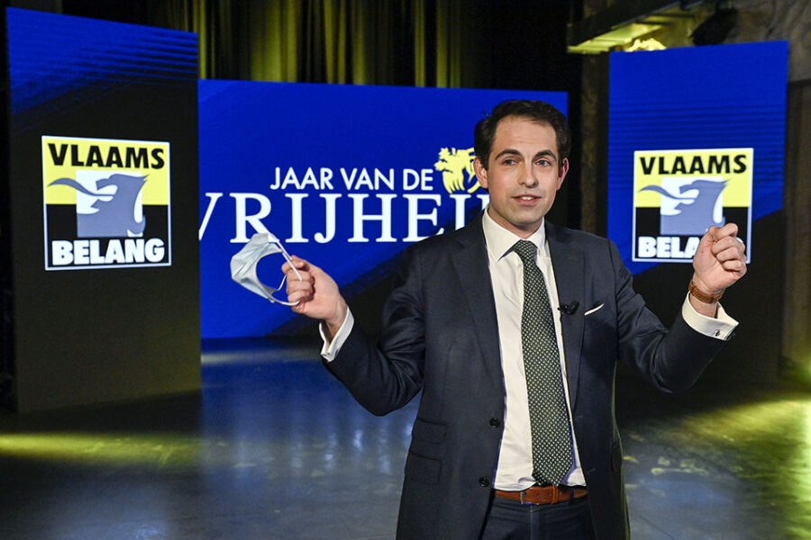 Vlaams Belang voorzitter Tom Van Grieken over vrijheid van meningsuiting