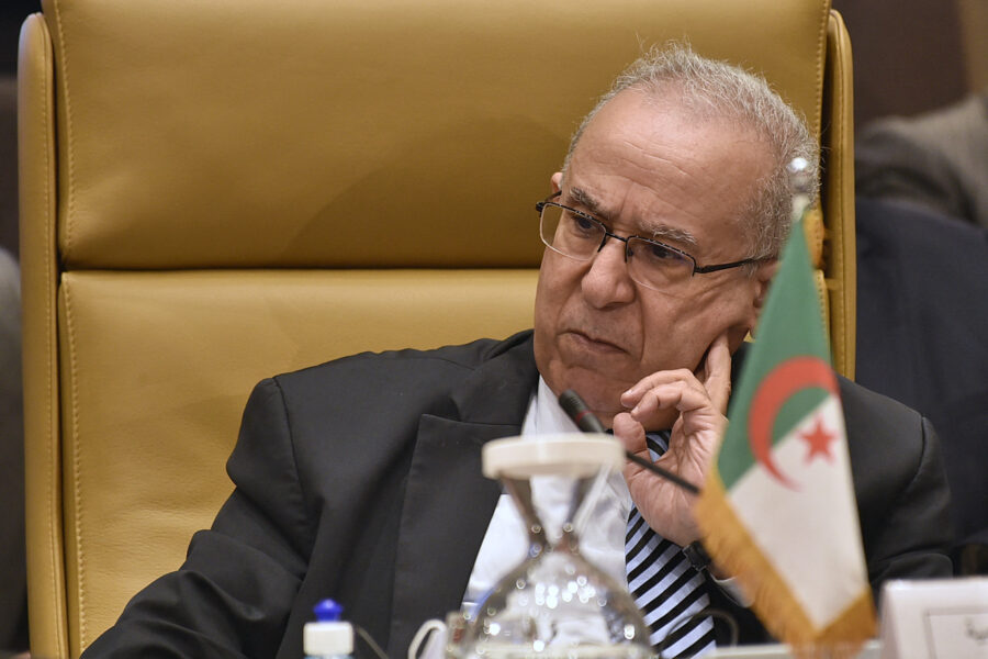 De Algerijnse minister van Buitenlandse Zaken Ramtane Lamamra