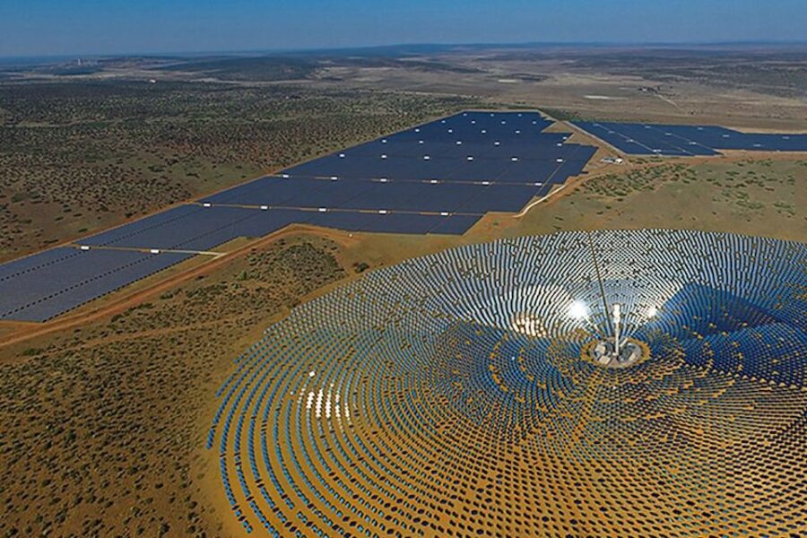 Solarfarm in Zuid-Afrika