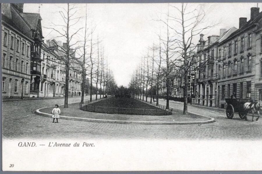1901. Toen Gent nog Gand heette en de Parklaan L’Avenue du Parc was.