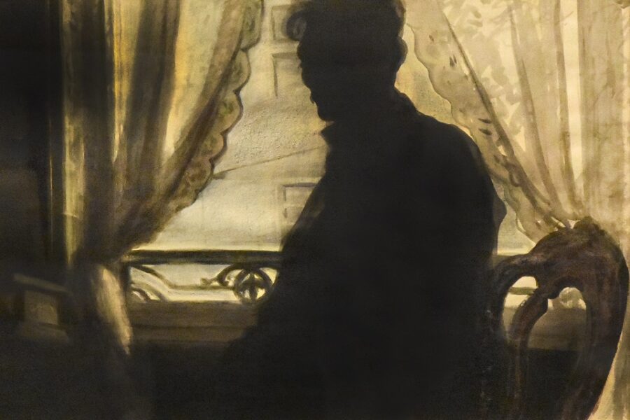 Léon Spilliaert (1881-1946) – Silhouet van de schilder (1907)