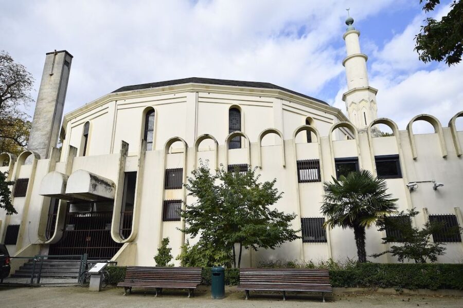 De grote moskee van Brussel.
