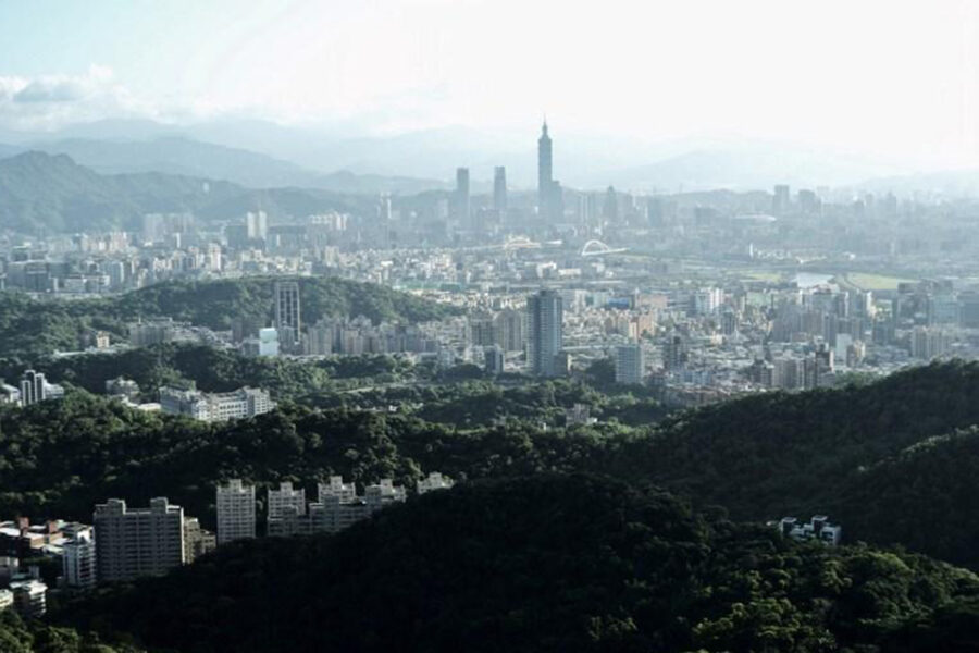 Taipei, hoofdstad van Taiwan.
