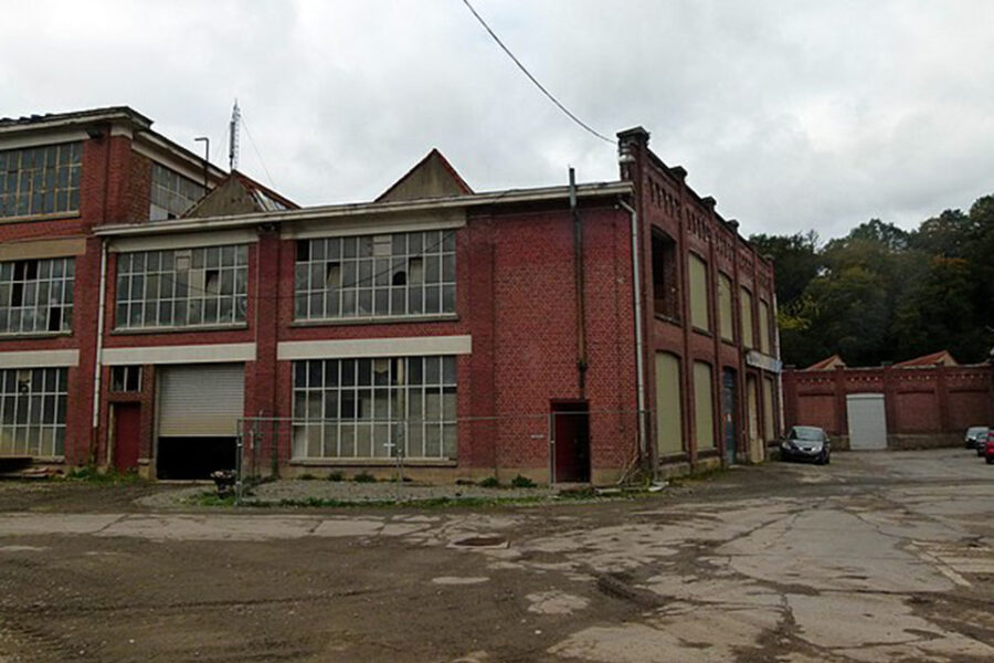 De leegstaande textielfabriek in Pepinster.