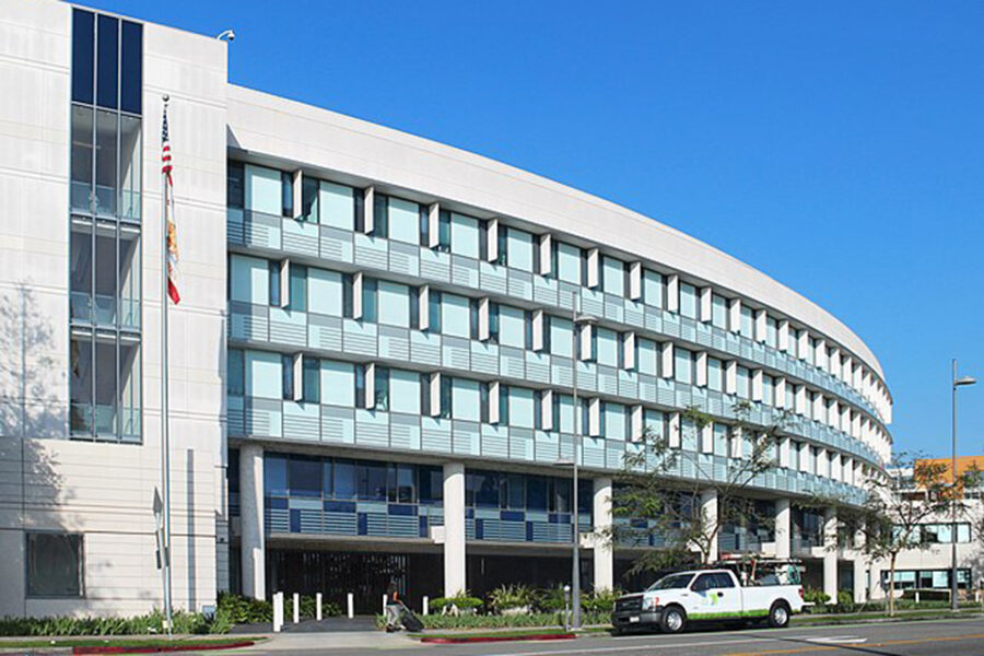 Het hoofdkwartier van de invloedrijke RAND Corporation in Santa Monica,
California.