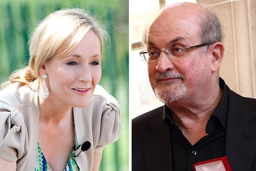 JK Rowling / Salman Rushdie.
