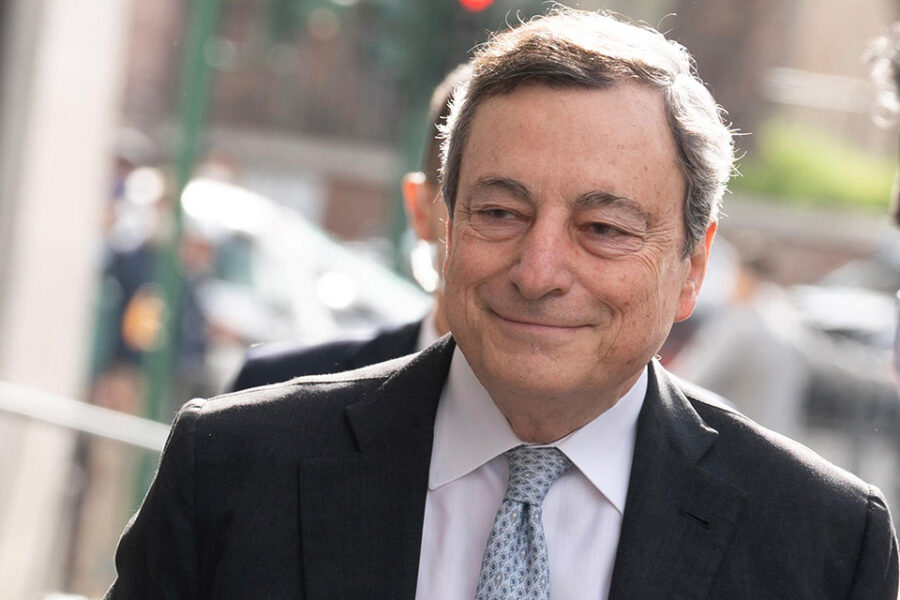 Voormalig president van de ECB, Mario Draghi.